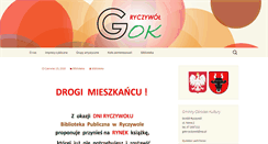 Desktop Screenshot of gok.ryczywol.pl