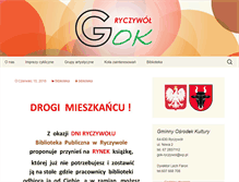 Tablet Screenshot of gok.ryczywol.pl