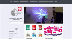 Desktop Screenshot of gimnazjum.ryczywol.pl