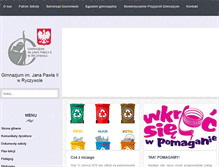 Tablet Screenshot of gimnazjum.ryczywol.pl